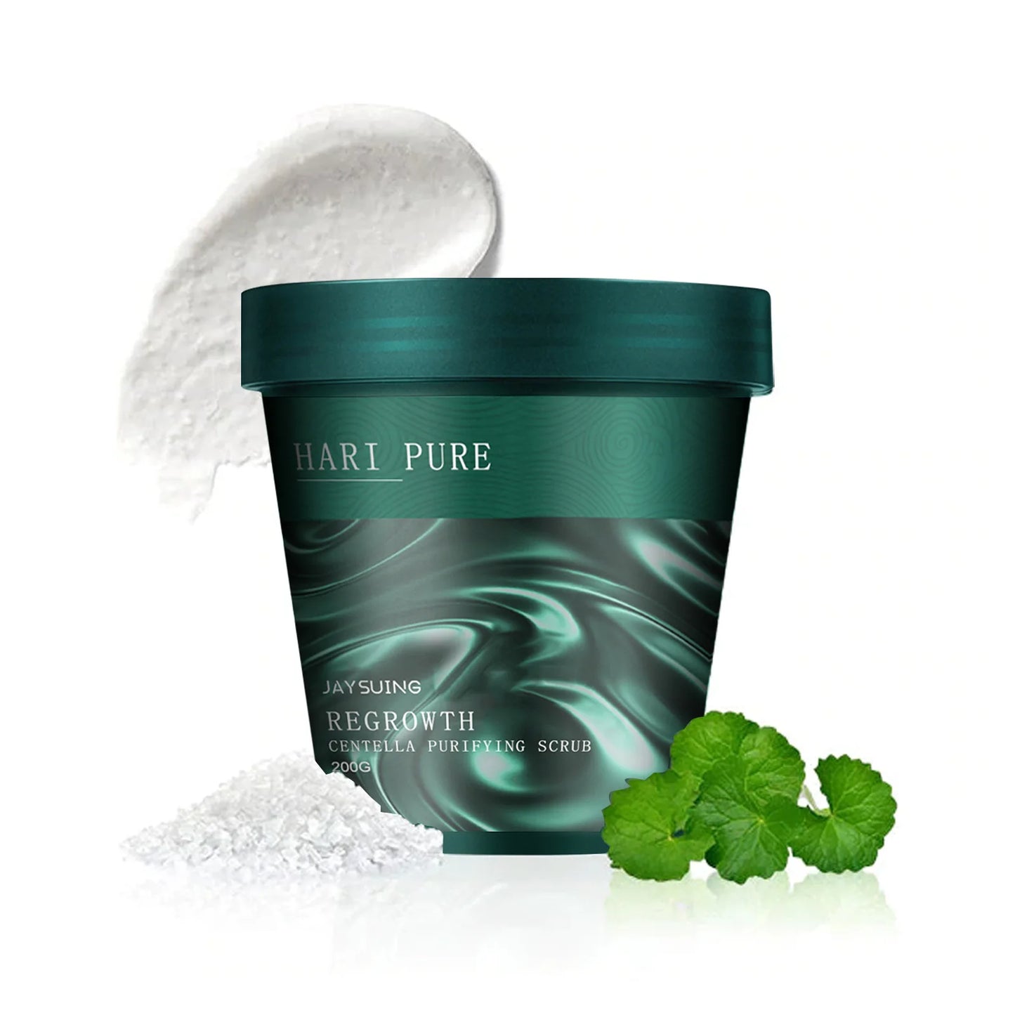 Exfoliante con centella para el control de la grasa del cabello, limpieza profunda, eliminación de la caspa, reparación del cabello dañado, masaje para el cuero cabelludo, crema exfoliante