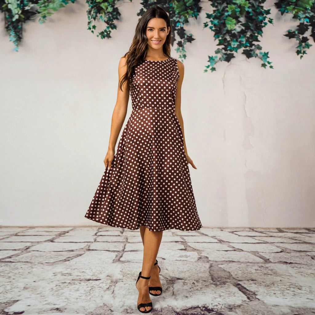 Vestido bohemio floral vintage con estampado